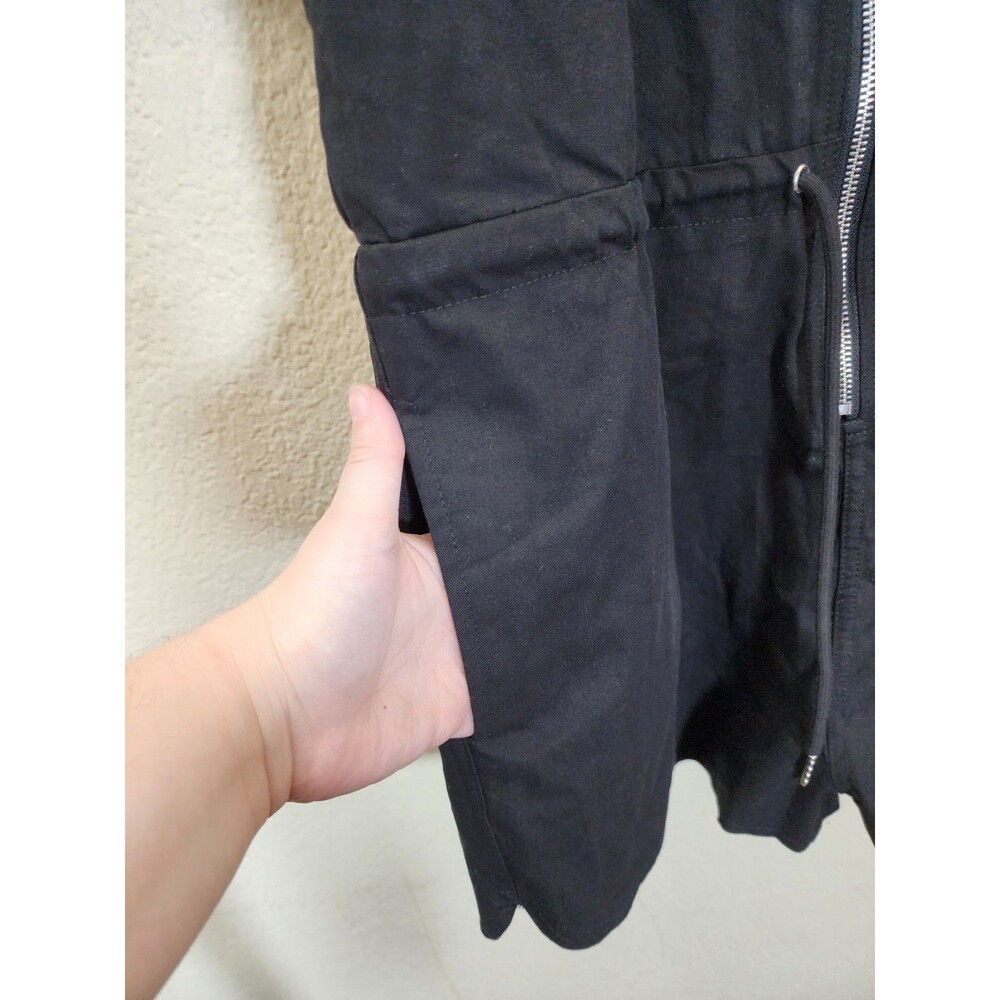 Amazon Essentials Utility Romper Medium Black Cot… - image 2